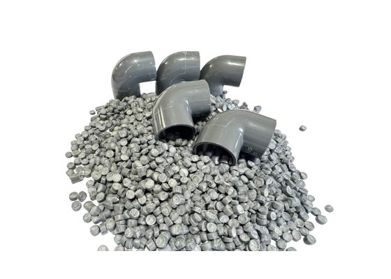 PVC-korrels Kunststof Materiaal Wit PVC-compound voor PVC-buizen en -fittingen Injectiebuisfittingen PVC Grondstof Gemodificeerde Kunststof Compound Korrels Deeltjes