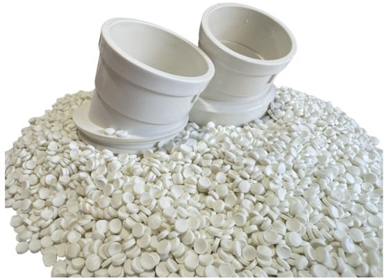 Stijve PVC Upvc Compound Granules Deeltjes Korrel Hars Pellets voor Flensverbinding Fitting ANSI SCH80 Standaard PVC CPVC Integrale Flens Pvc Pijpfittingen Cpvc Blinde Flens