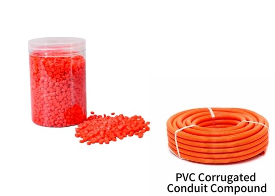 PVC Golfslang Compound Zelfdovend PVC Vouwbare Elektrische Kabel Golfslang Compound